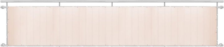 Ventanara® Balkonverkleidung Sichtschutz PVC Balkonumspannung Zaun Verkleidung Blende Windschutz Fol
