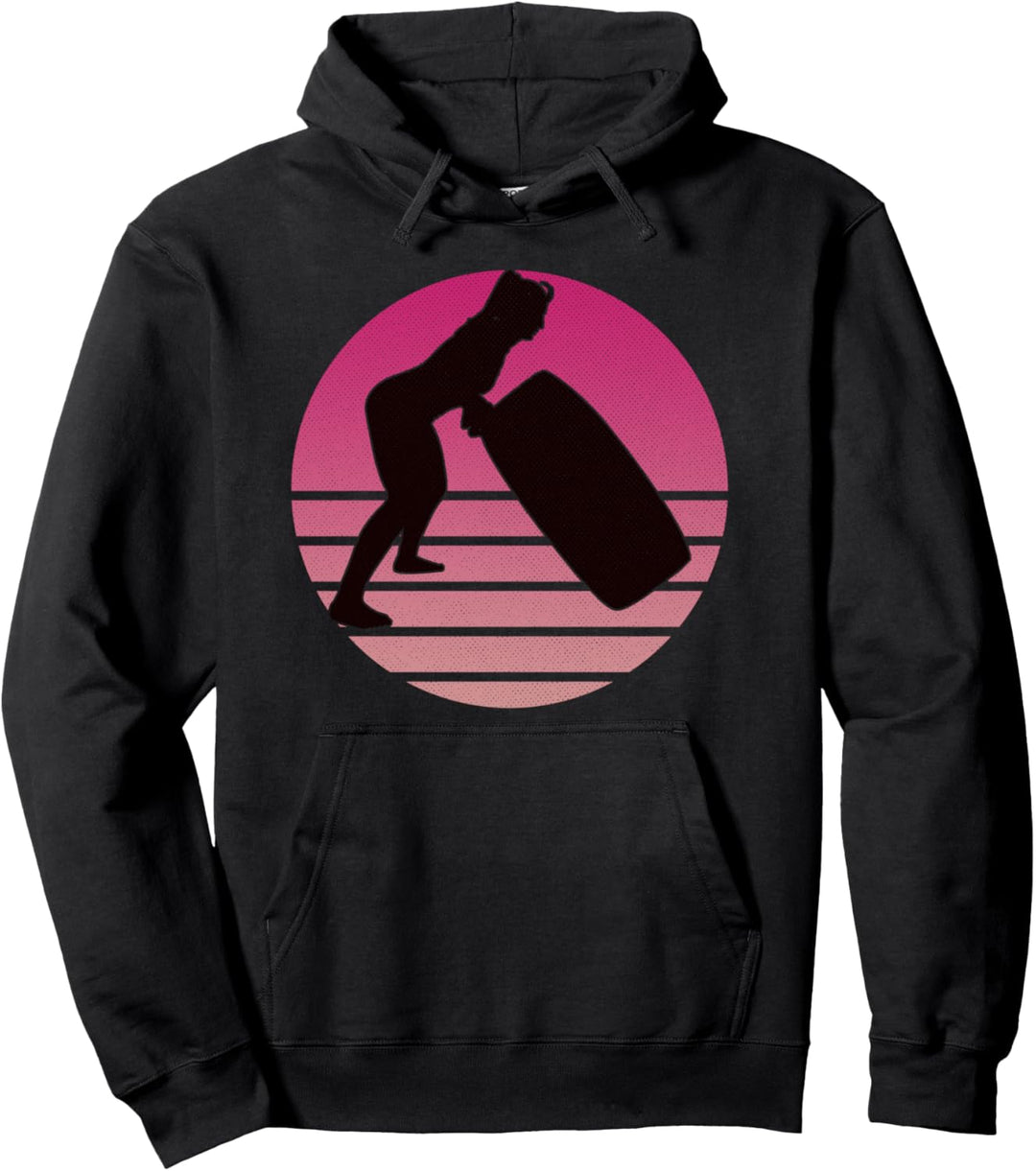 Fitness Übung Workout Vintage Pullover Hoodie