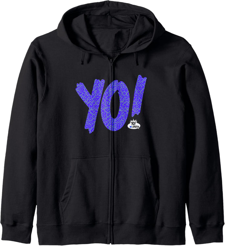 MTV YO RAPS Purple and Green Squiggle Logo V1 Kapuzenjacke
