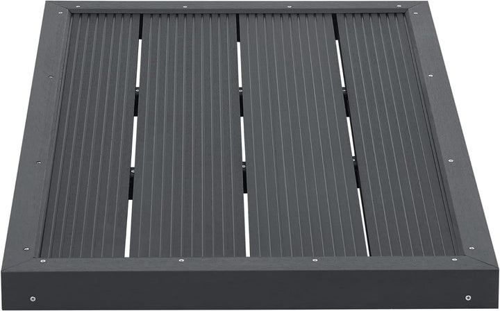[en.casa] WPC Bodenplatte Nürtingen für Solardusche 101 x 63 x 6 cm Bodenelement für Gartendusche ru