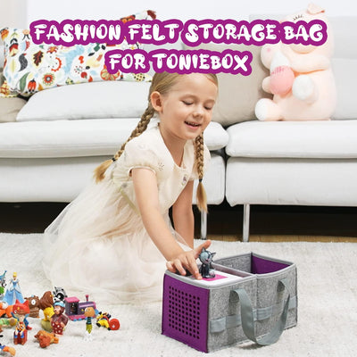 OUKNAK Tasche für Toniebox Starter Set Aufbewahrungstasche für Toniebox Figur, Home Outdoor Handtasc