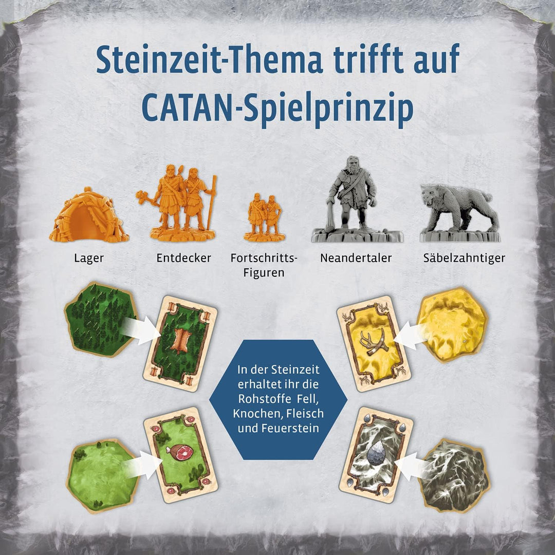 KOSMOS 683221 CATAN - Aufbruch der Menschheit, eigenständiges Spiel, deutsche Version, Gesellschafts