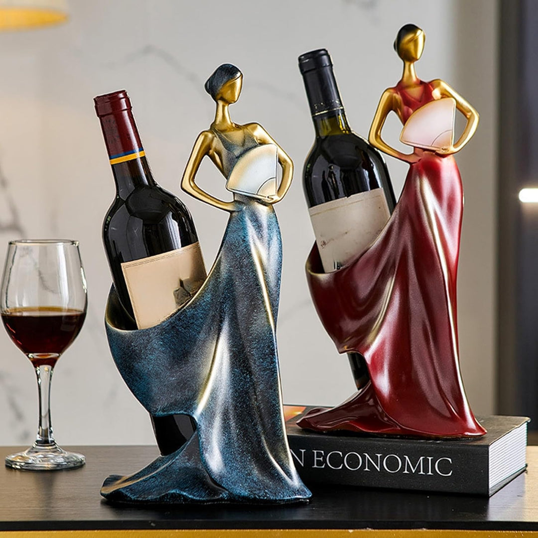 Weinflaschenhalter, Rotweinflaschenständer Elegante Weinregalhalter Harz Regal für Home Bar Zubehör