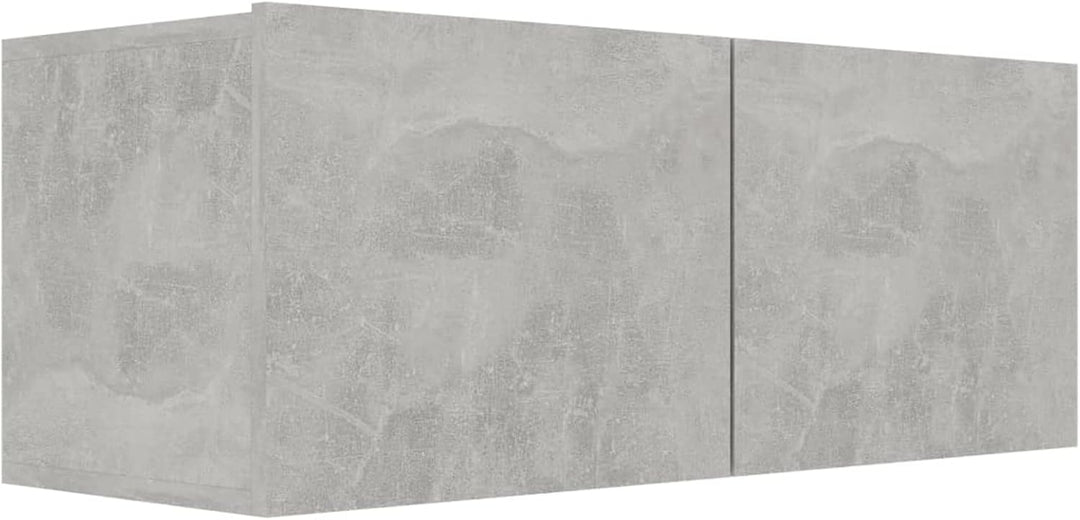 Festnight TV Wandboard Hängend Betongrau TV-Wandschrank Lowboard Hangend Hängeschränke Hänge TV Boar
