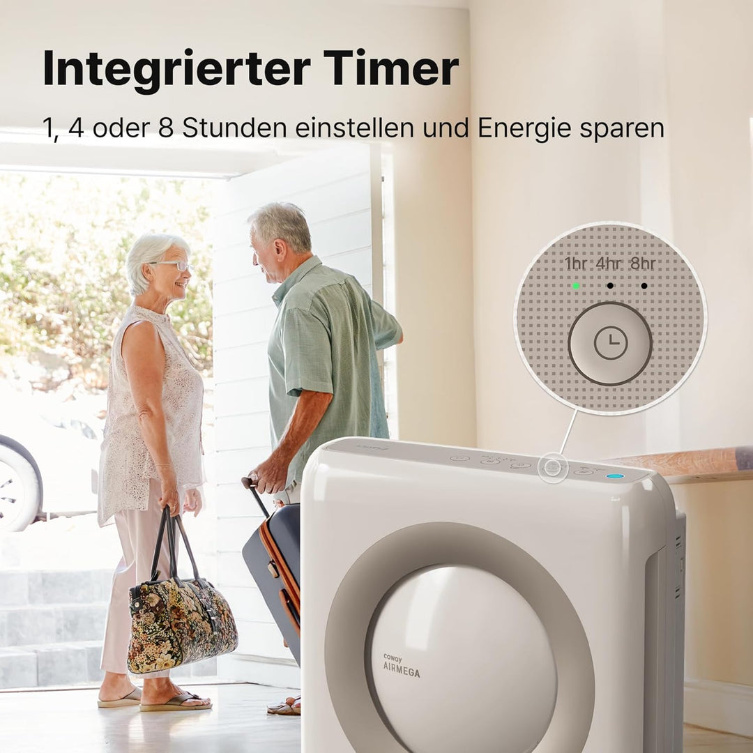 COWAY Luftreiniger Allergiker, Energiesparender ECO-Modus, Entfernt 99,999% der schädlichen Partikel
