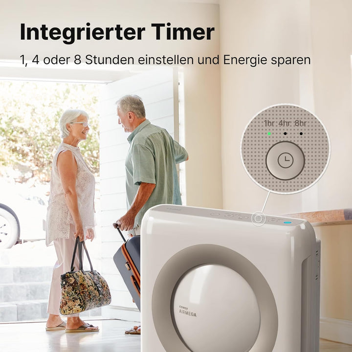 COWAY Luftreiniger Allergiker, Energiesparender ECO-Modus, Entfernt 99,999% der schädlichen Partikel