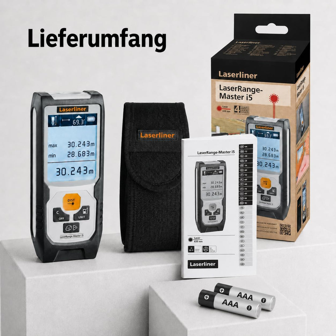 Laserliner Laser Entfernungsmesser LaserRange-Master i5, LaserRange-Master i5
