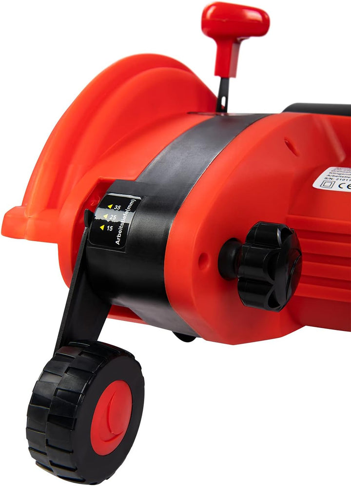 Grafner 2in1 Rasenkantenschneider und Fugenbürste, mit Messer und Bürste, ergonomischer Teleskopstie