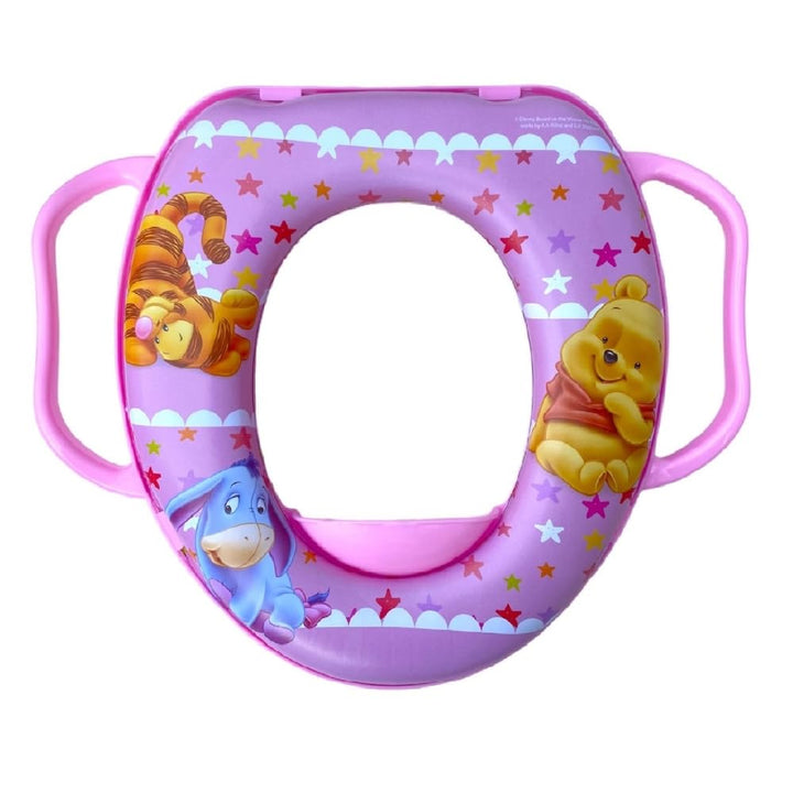 CARTOON Disney Winnie Puuh Toilettensitz für Mädchen mit rosa Griffen, 35 x 30 x 7 cm Winnie Puuh, R