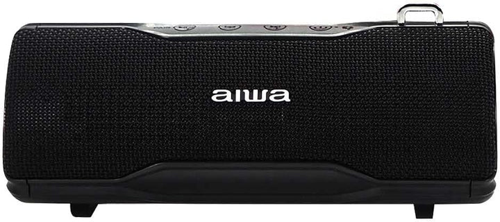 AIWA BST-500BK: Stereo-Bluetooth-Lautsprecher, TWS, tragbar, Schwarz, geeignet für Android oder iPho
