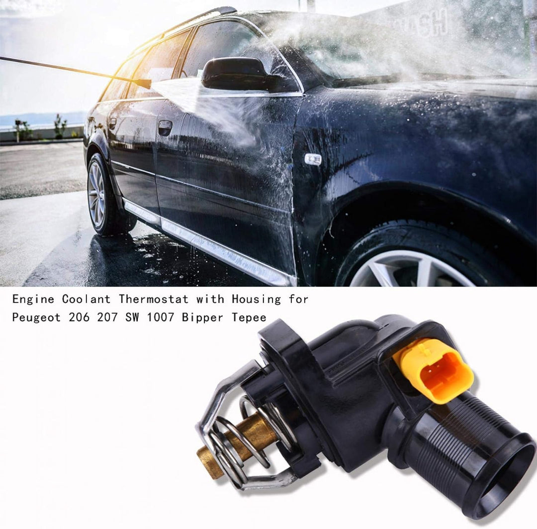 Motorkühlmittel Autothermostat + Thermostatgehäuse für 206 207 SW 1007 Bipper Tepee, für C2 C3, für
