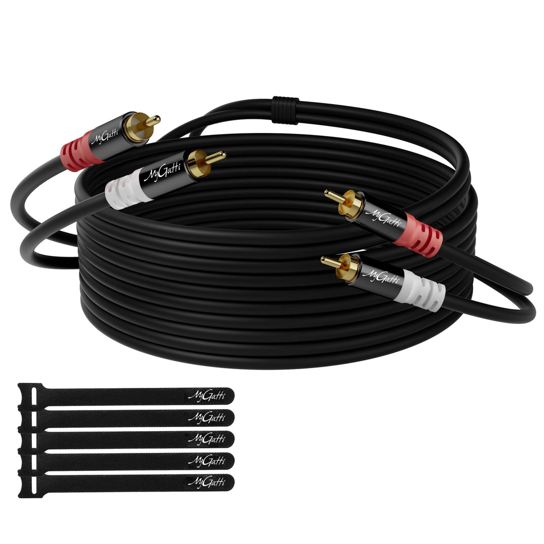 Cinch Kabel 10 meter,2 Cinch Stecker auf 2 Cinch Stecker,Stereo Audio kabel,RCA kabel,OFC,Hi-Fi Soun