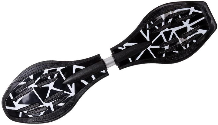 FunTomia Waveboard Original Mach1 Kugellager inkl. Tasche (Verschiedene Farbdesigns) Schwarz /