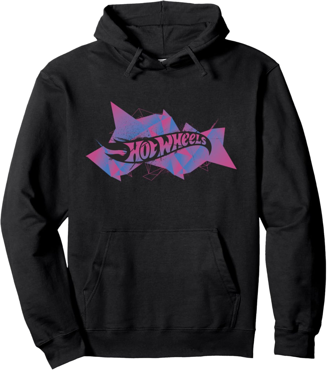 Hot Wheels Split Pink Lila Logo Pullover Hoodie