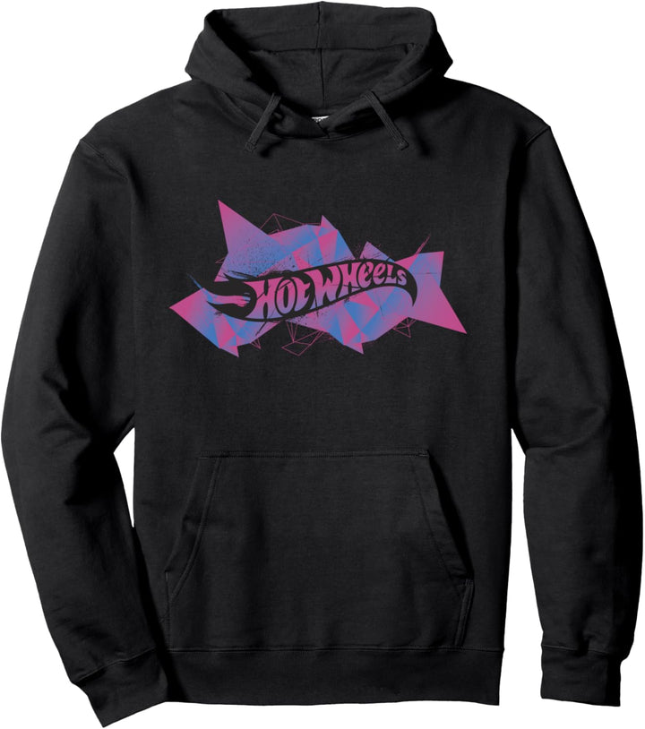 Hot Wheels Split Pink Lila Logo Pullover Hoodie