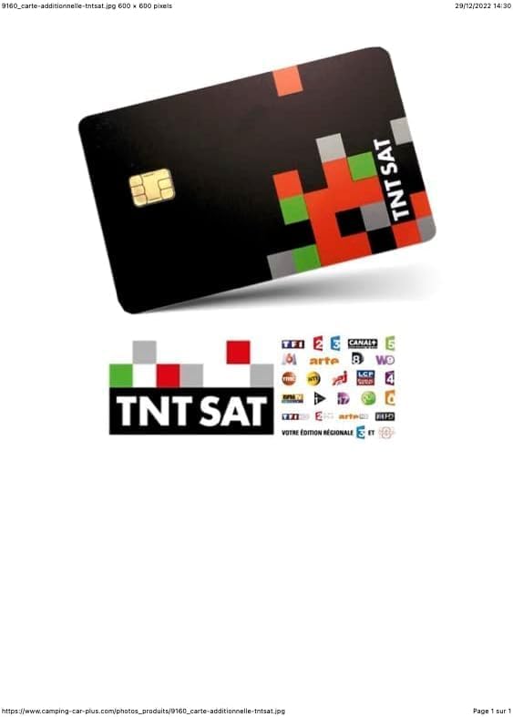 TNT-Karte Sat VALABLE 4 Jahre – für Satellite Astra 19.2