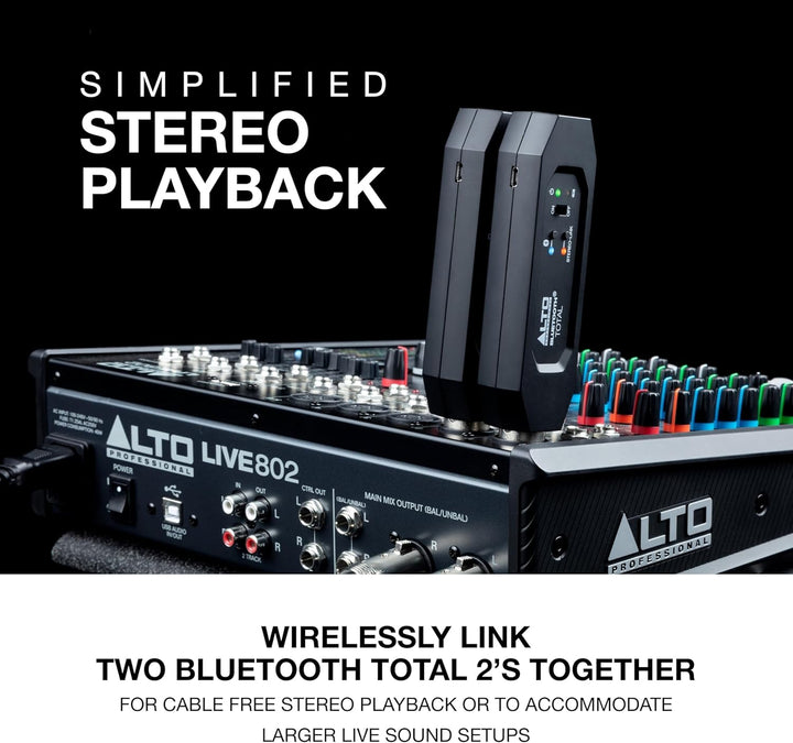 Alto Professional Bluetooth Total 2 - Wiederaufladbarer Bluetooth-Empfänger mit XLR-Verbindung für M