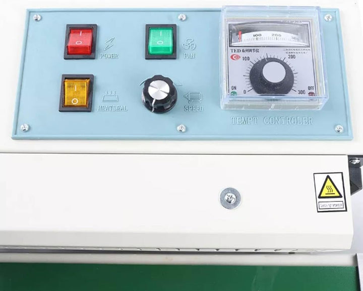 220V Durchlaufsiegelgerät 500W Industrielle Automatische Versiegelungsmaschine Horizontal Kontinuier