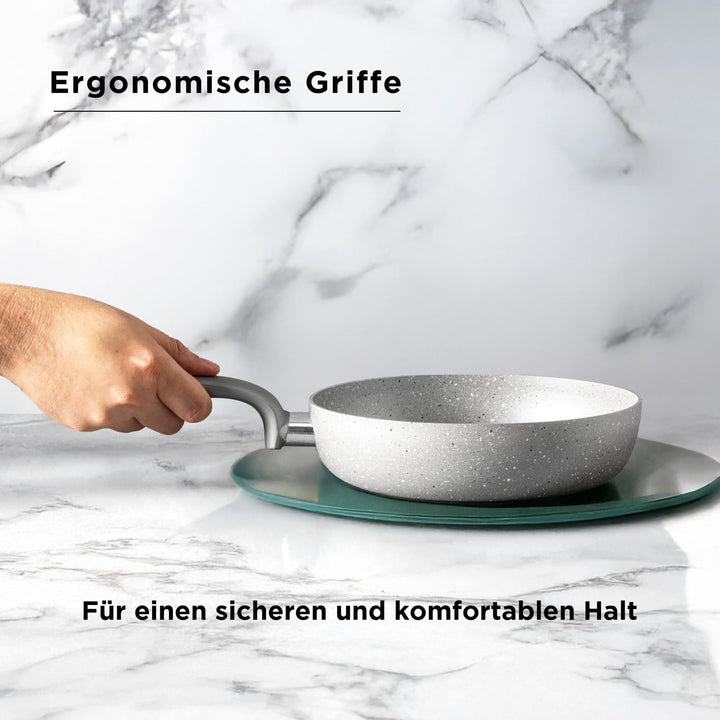 KASANOVA Topf-Set für herkömmliche Kochfelder, antihaftbeschichtetes Topf-Set, Kochgeschirr, gesunde