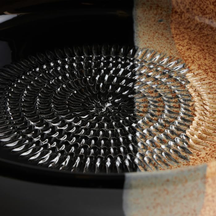 evergrate Keramikreibe Dipschale im Motiv Desert mit Küchenpinsel und Rezeptheft, Desert