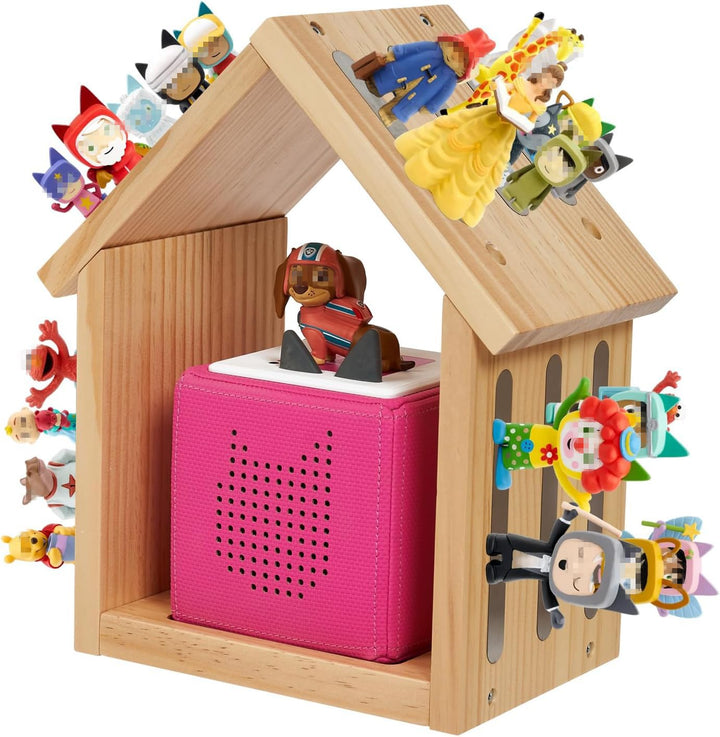 für Tonie Regal, Kompatibel mit toniesbox 1 und toniesbox 2 Hausform Tonie Aufbewahrung Regal für 20