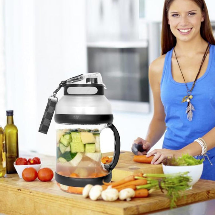 Tragbarer Mixer, Persönlicher Mixer, 2 L Sport-Smoothie-Mixer mit 6 Kantenklingen, 18000 U/min, 4000