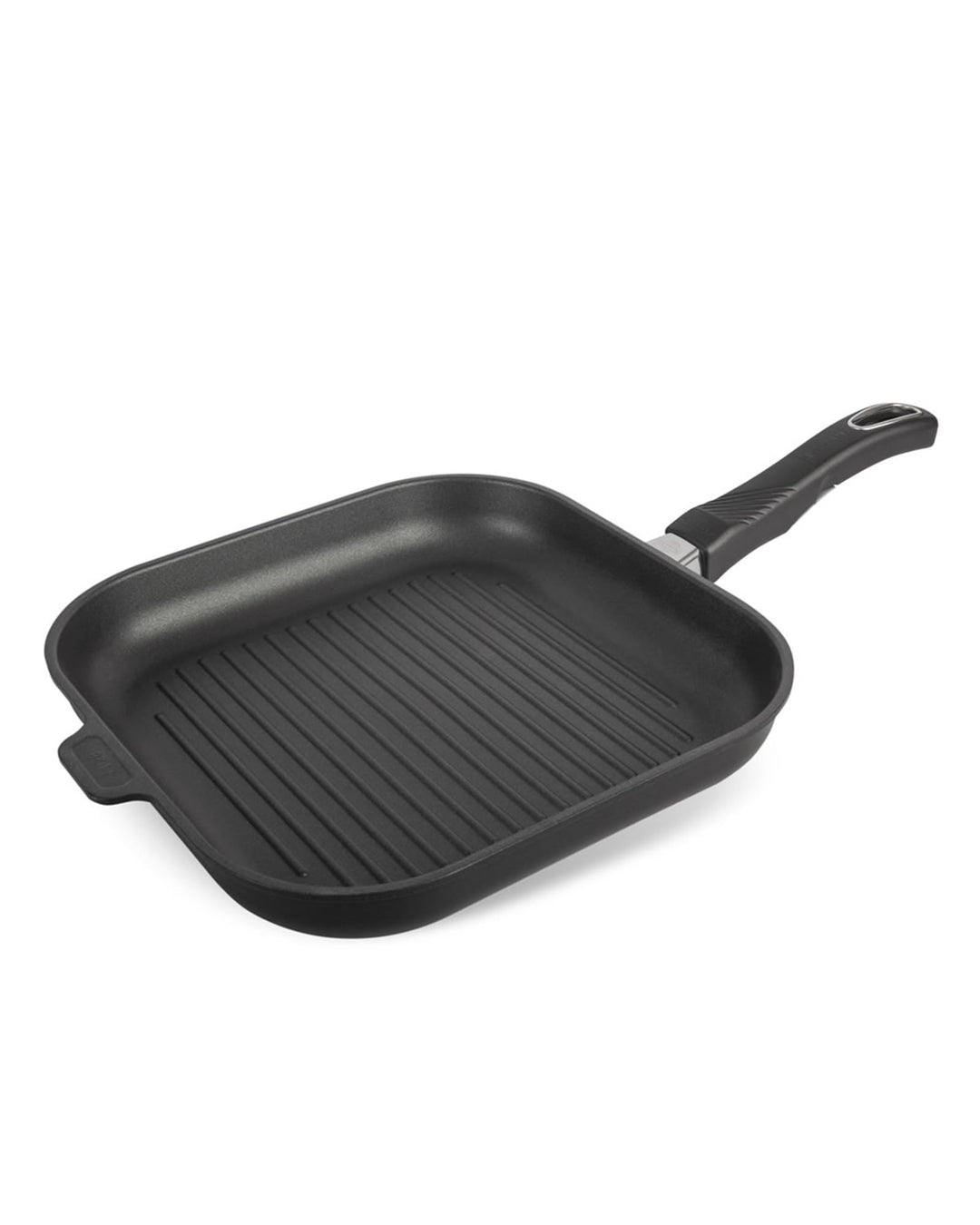 Original Gundel GUSS-QUADRAT-GRILLPFANNE flach, 28 x 28 cm, Höhe 4 cm, BIOTAN-Oberfläche - abnehmbar