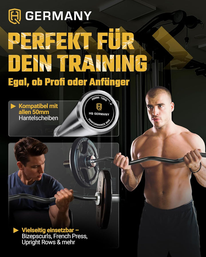 HQ Germany® Performance SZ Stange 50mm | 130cm, 10kg Stange (ohne