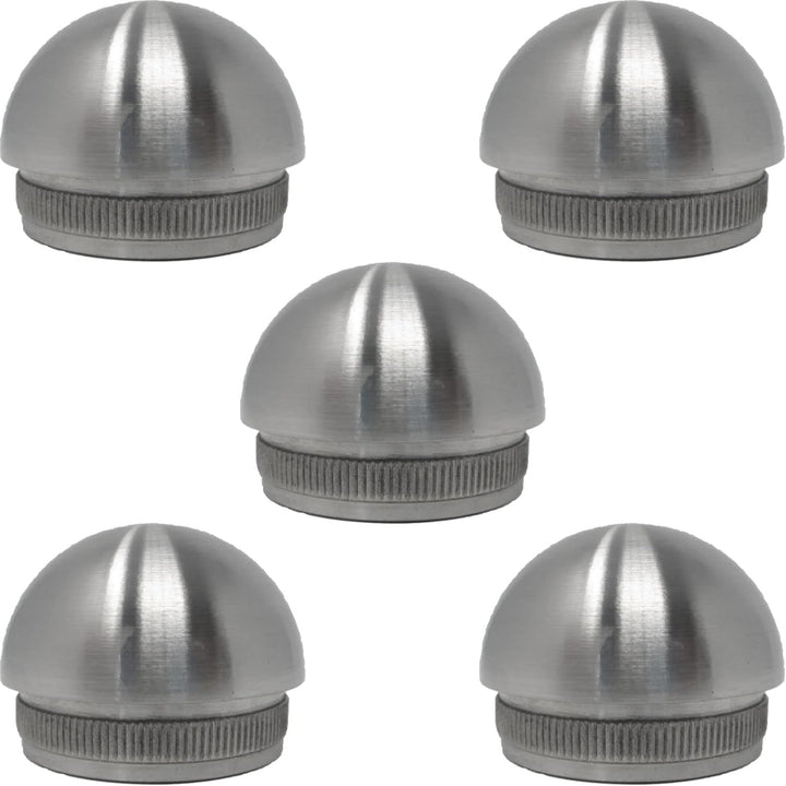 5 x Premium Edelstahl Halbkugel Endkappe für Handlaufrohre Aussen Ø 42,4 mm von SO-TOOLs® 5 Endkappe