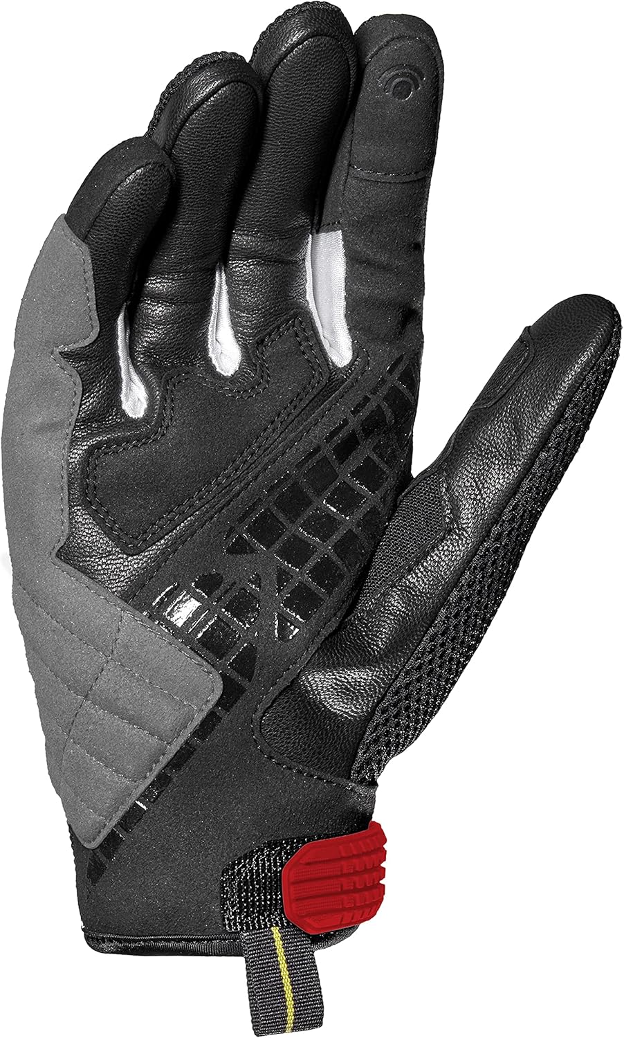 SPIDI Men's Motorradhandschuhe aus Leder mit Protektoren M Rot, M Rot