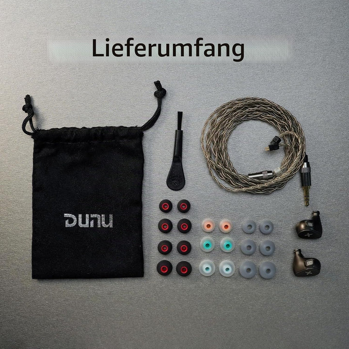 DUNU Titan X 3,5mm Gaming IEM-Kopfhörer, Doppelmagnet-Doppelkammer-1DD | Doppelkammer-1DD, Verbundme