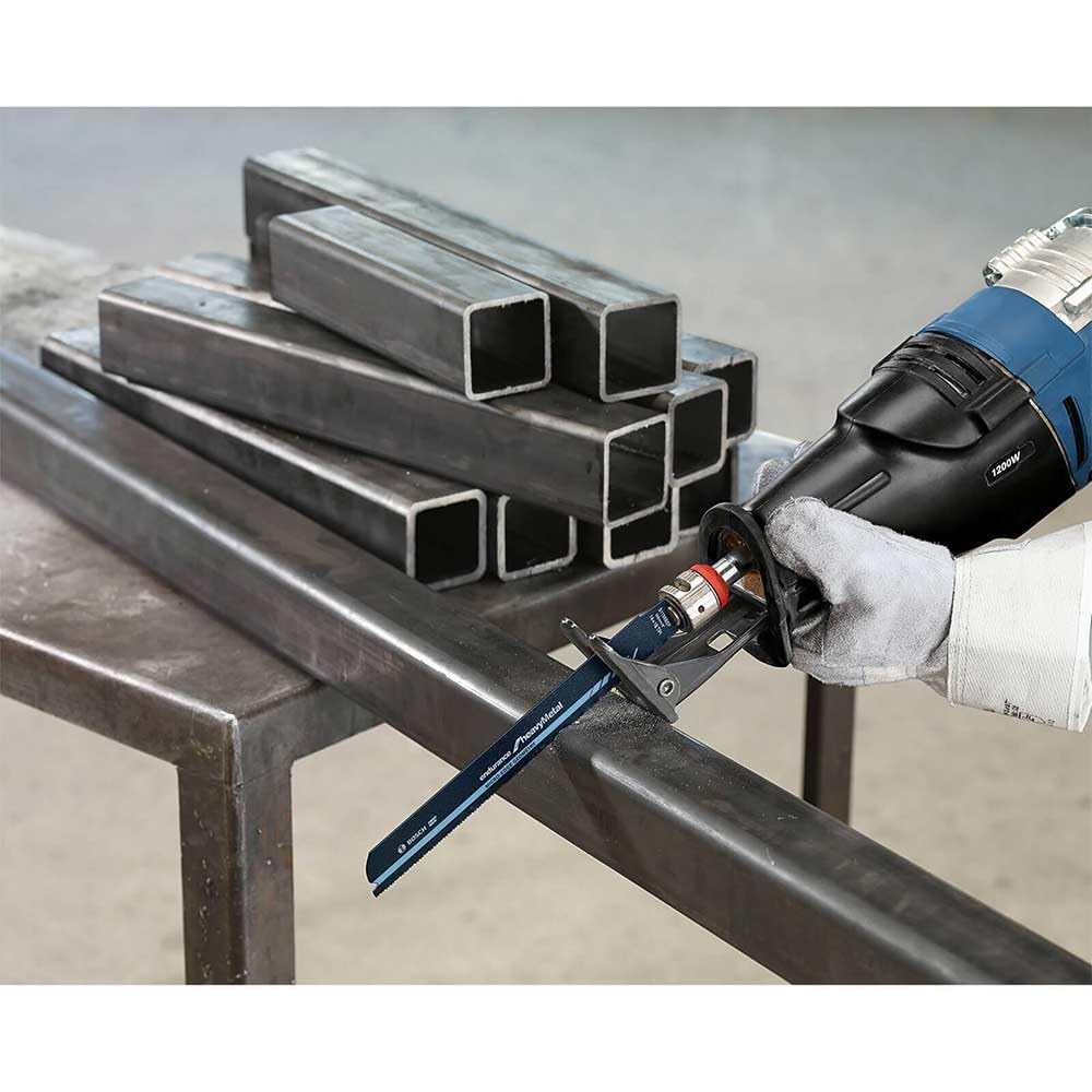 Bosch Professional 5 Stück Säbelsägeblatt S 1136 CHF Endurance for Heavy Metal (für Metall, 225 x 25