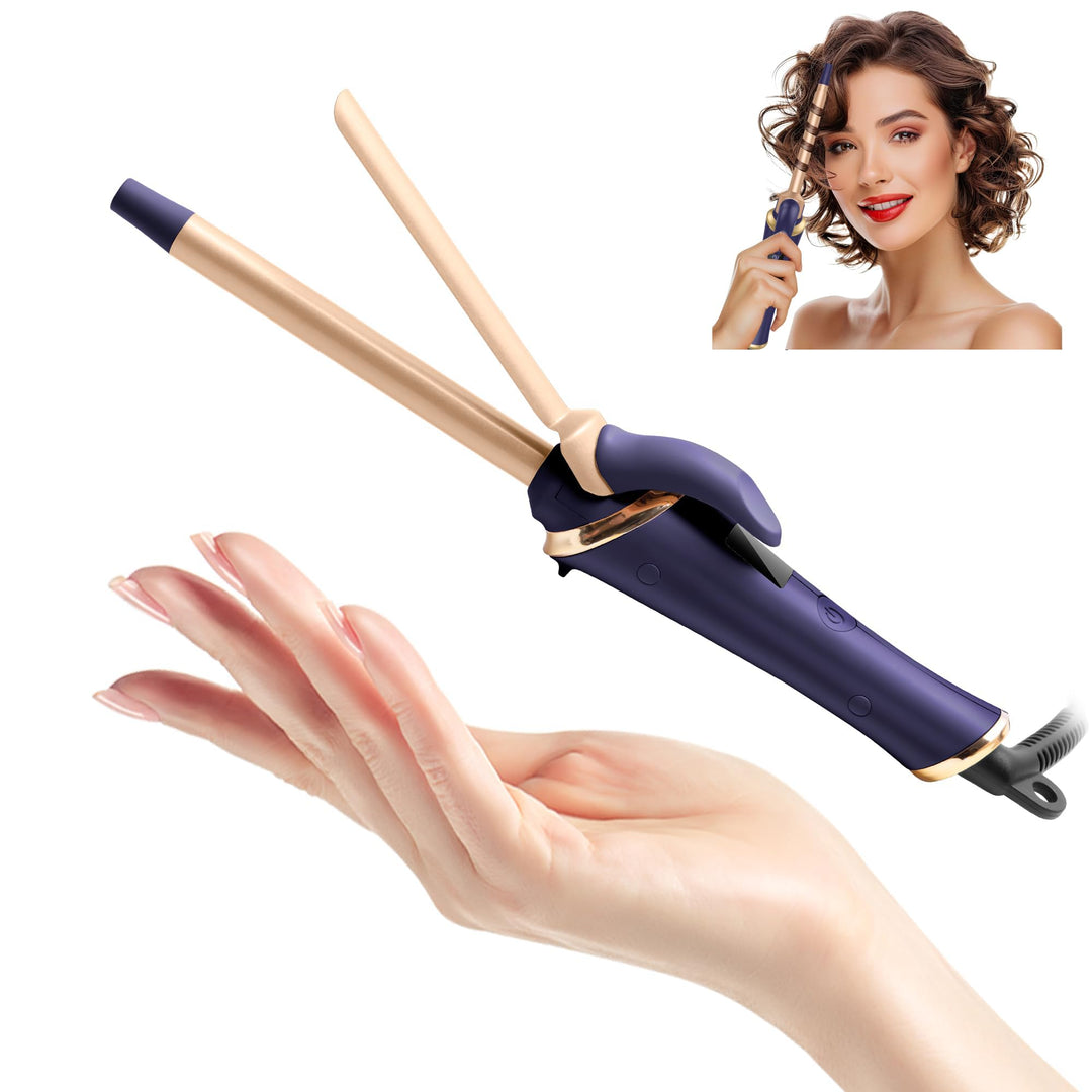 Mini Lockenstab Reise 13mm, Mini Lockensta Kurze Haare, Reise Lockensta mit 5 Temperatur Einstellbar