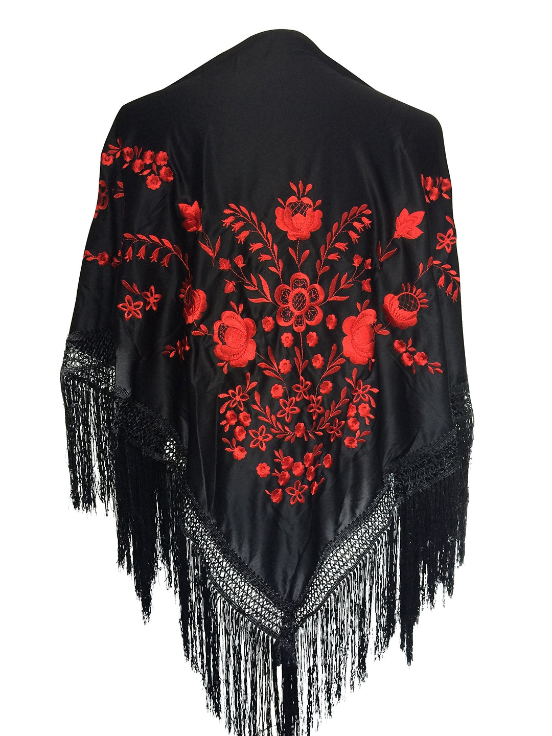 La Senorita Damen #34 Mode-Schal (1er Pack) M Schwarz Rot, M Schwarz Rot
