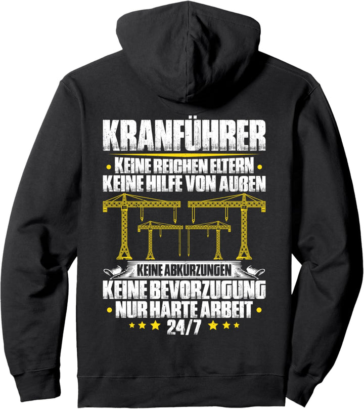 Kranfahrer Harte Arbeit Kran Kranführer Pullover Hoodie