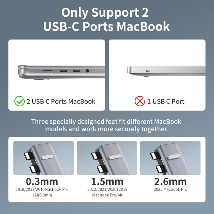 BHHB M81 USB C Hub Adapter für MacBook Pro Air Docking Station 8-in-2 für Mac Book Zubehör 4K@30Hz H