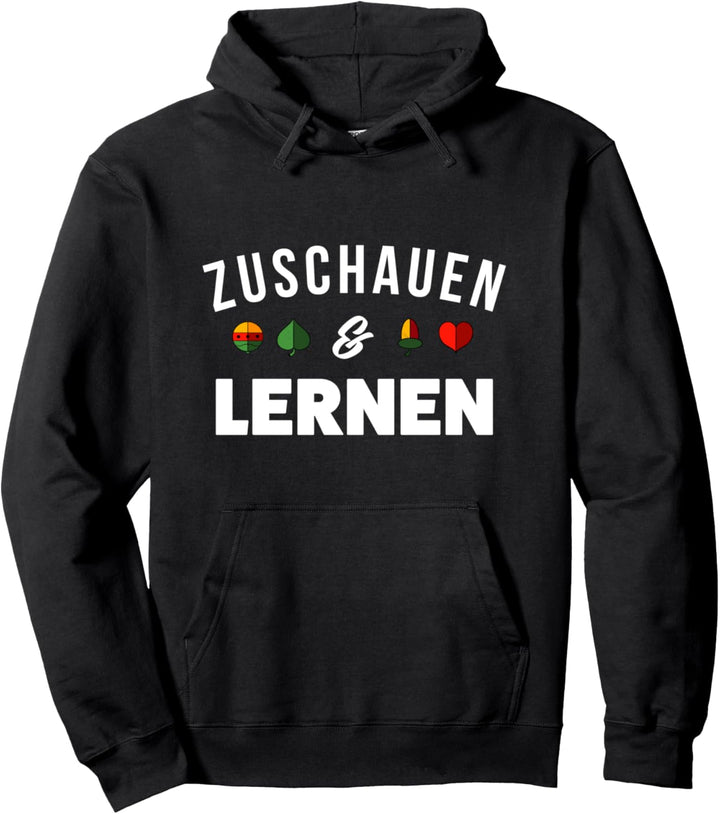 Lustiges Bayrisches Schafkopfer Watten und Schafkopf Pullover Hoodie