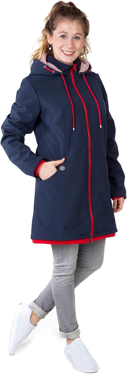 Viva la Mama – Allwetter Funktionsjacke für Mama und Baby, Umstandsjacke + Tragejacke - MELLORY L Vo
