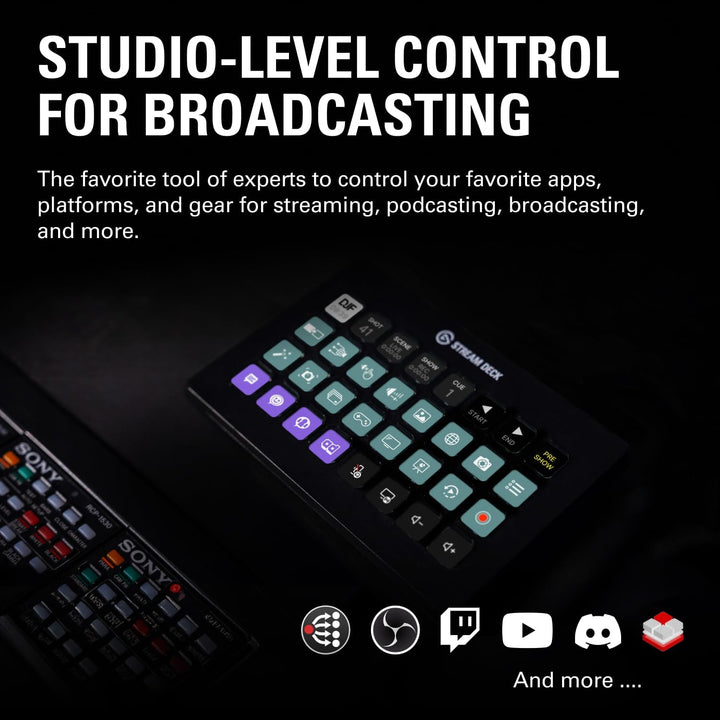 Elgato Stream Deck XL – erweiterter Studio-Controller, 32 Tasten, auslösen von Aktion in Apps und So
