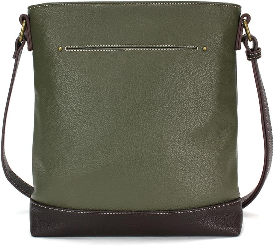 CHALA Damen Sweet Messenger Bag Affe mit Bananen, Olivgrün, Affe mit Bananen, Olivgrün
