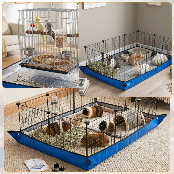 XL Unterlage für Meerschweinchen käfig - waschbar, wasserdicht | Oxford-Stoff, saugfähig, wiederverw
