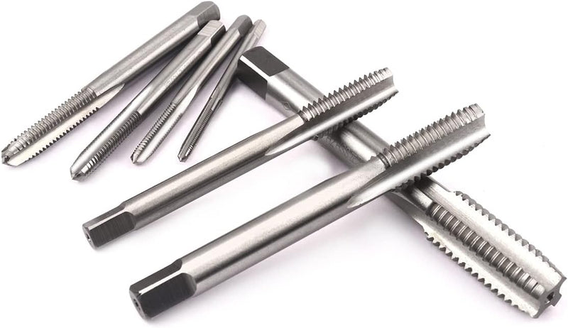 ATOPLEE 7 Stück HSS 6542 Metrischer Linksgewinde Gewindebohrer Satz, M3 M4 M5 M6 M8 M10 M12 M3-M12,7