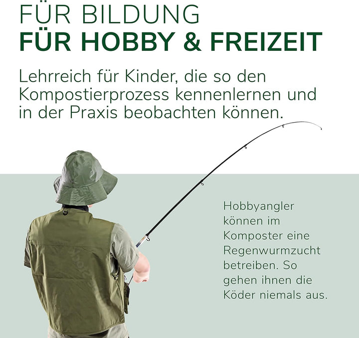 Natursache Ersatzetage für Design-Komposter/Wurmkomposter – braun I Ideal als Wurmfach für Küche, Ba