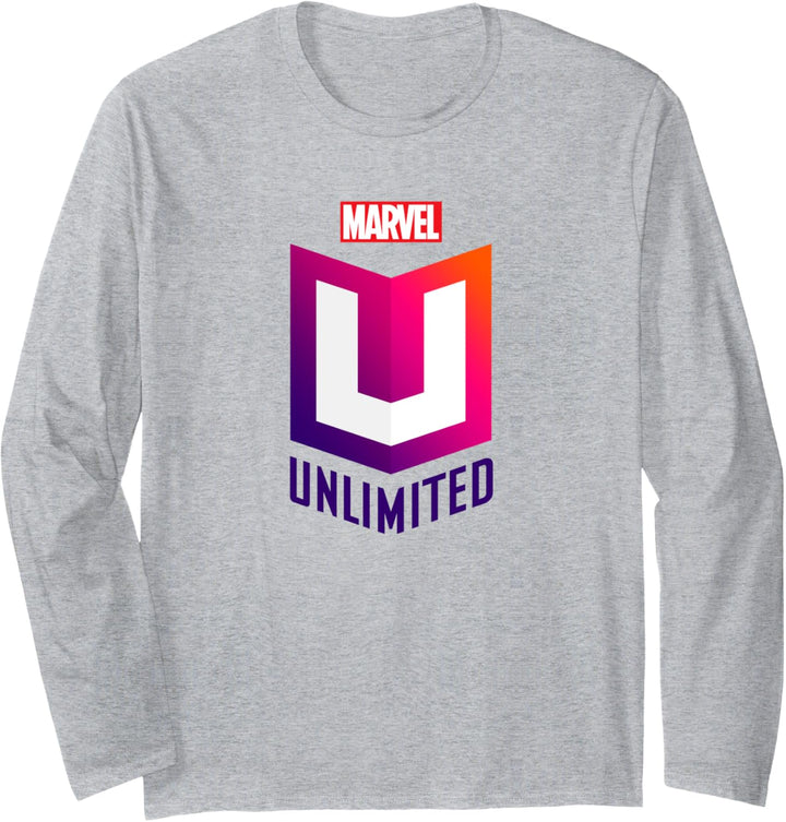 Marvel Unlimited Logo Graphic Langarmshirt