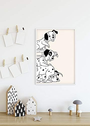 Disney Wandbild von Komar | 101 Dalmatiner Playing | Kinderzimmer, Babyzimmer, Dekoration, Kunstdruc