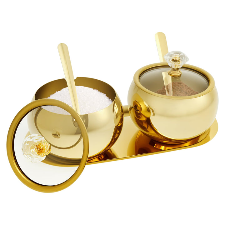 Gewürzgläser 304 Edelstahl,Gewürzdosen mit Löffel,Gewürzstreuer,Gewürzbehälter,Spice Jars für Salz,Z