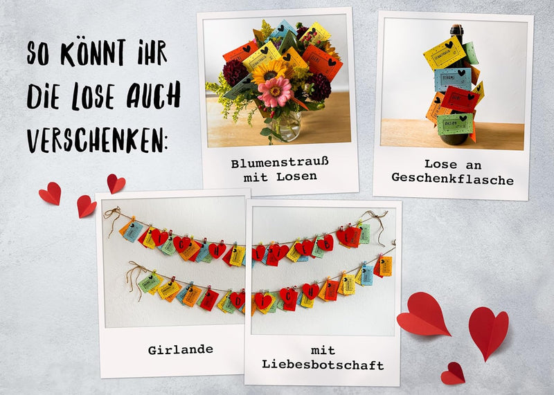 Losbox für Paare - Das Geschenk für unvergessliche Momente - 50 Lose mit Ideen für Spiel, Spass & vi