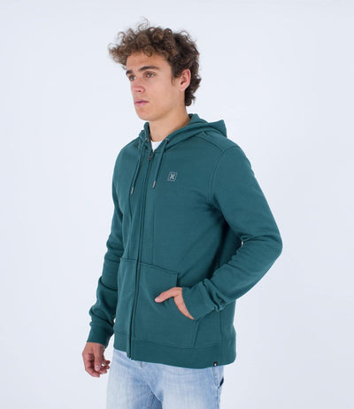 Hurley Herren Box Zip Fleece Sweatshirt XL Eden, XL Eden