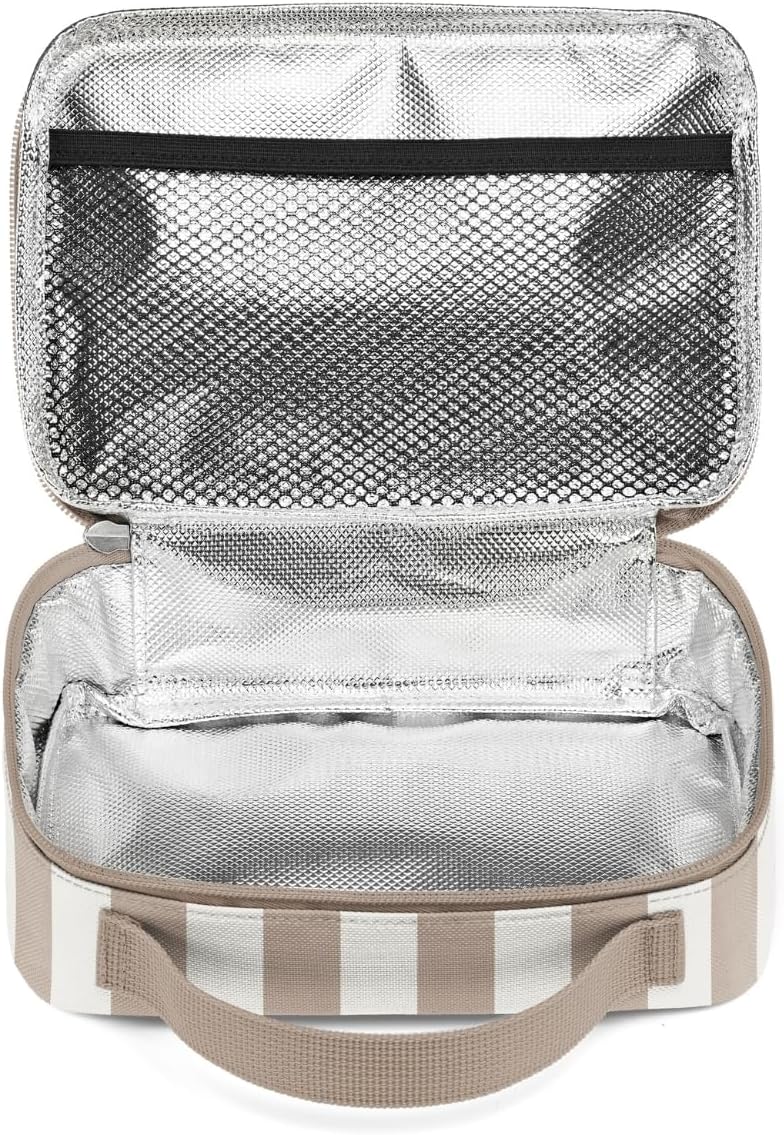 reisenthel thermocase summerstripes coffee – Kleine Kühltasche für Kosmetik, Medikamente, Snacks u.