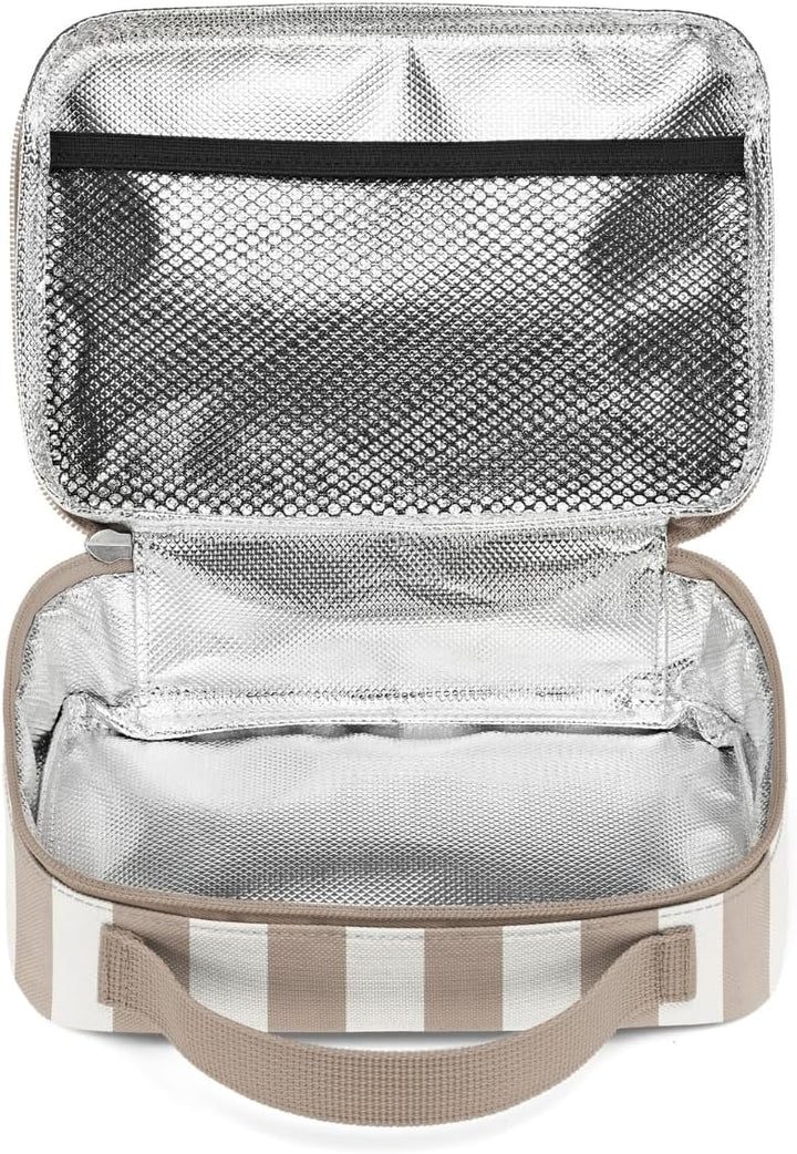 reisenthel thermocase summerstripes coffee – Kleine Kühltasche für Kosmetik, Medikamente, Snacks u.